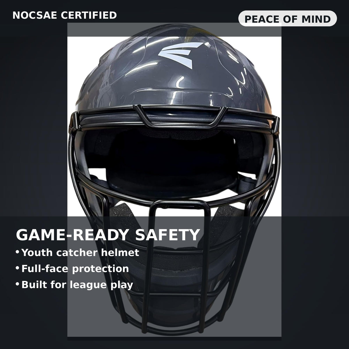 Black Youth Catcher's Set with Helmet, Chest Protector & Leg Guards Q457117