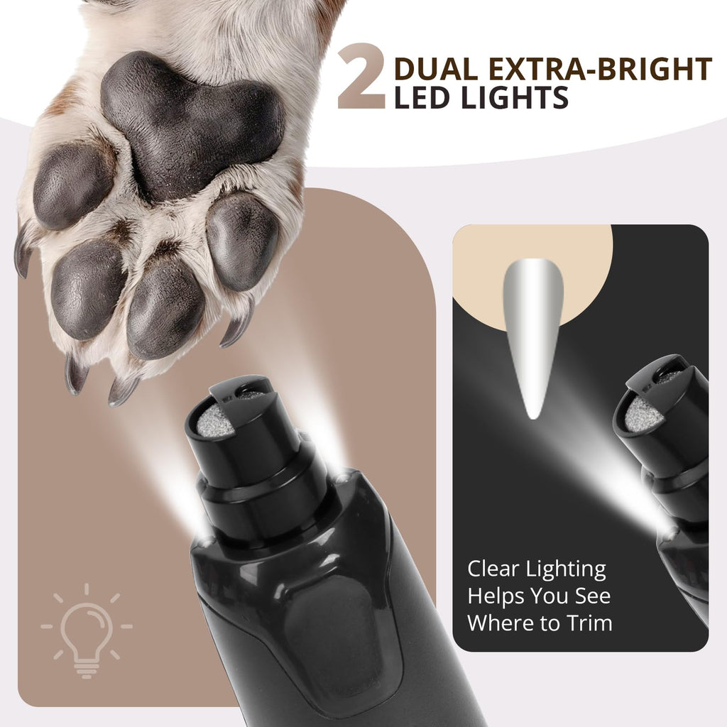 Dog Nail Grinder Quiet 6-Speed with LED Light G5535