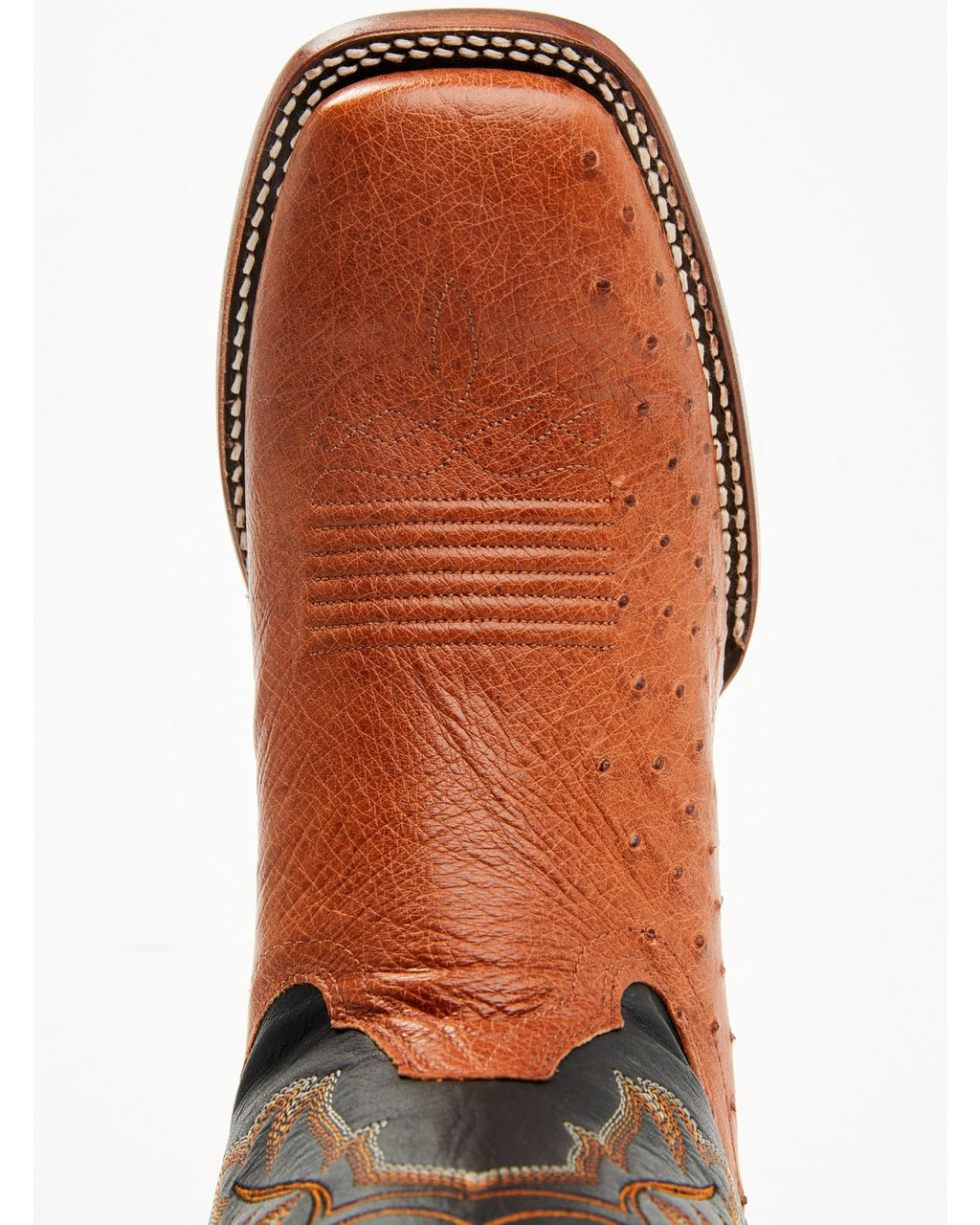 Ostrich Western Boot Broad Square Toe E94091