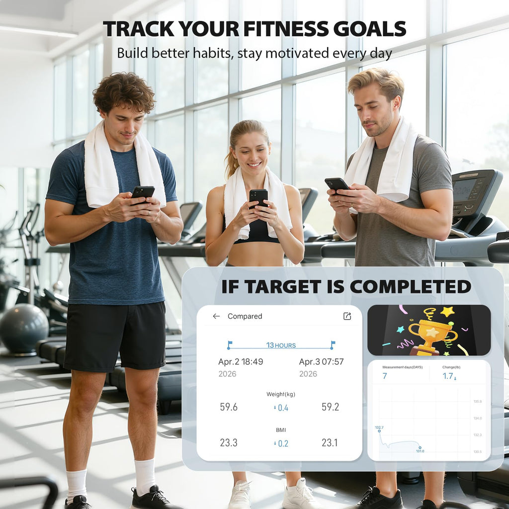 WiFi Smart Bathroom Scale 500 lb B3870