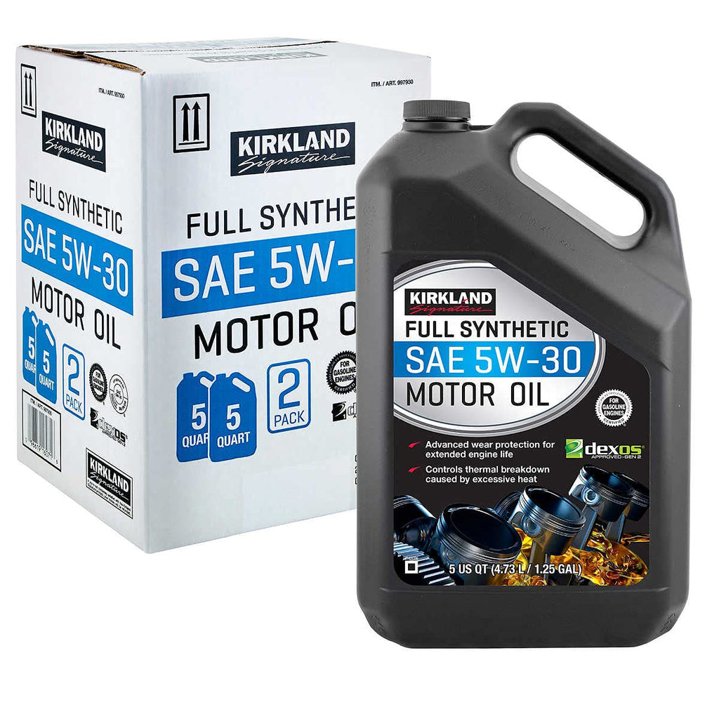 Full Synthetic SAE 5W-30 Motor Oil 5 Quart 2 Pack U23918