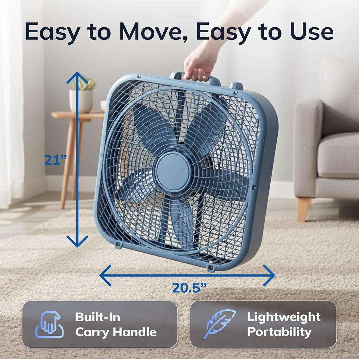 20-Inch 3-Speed Box Fan O554761
