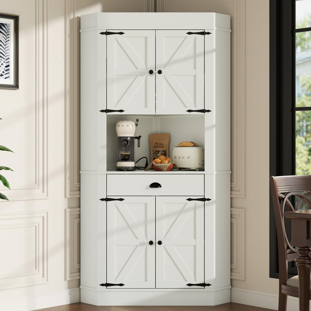 74" Corner Cabinet with Charging Station Z7277