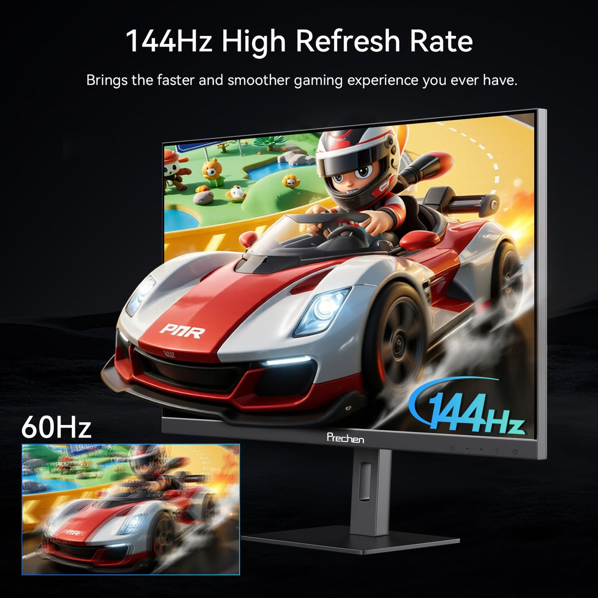 32 Inch 4K Touch Monitor, 144Hz UHD 3840x2160 Touchscreen, HDMI 2.1 & DP 1.4 & Type-C, HDR 400, Height-Adjustable Stand VESA Mountable J16915