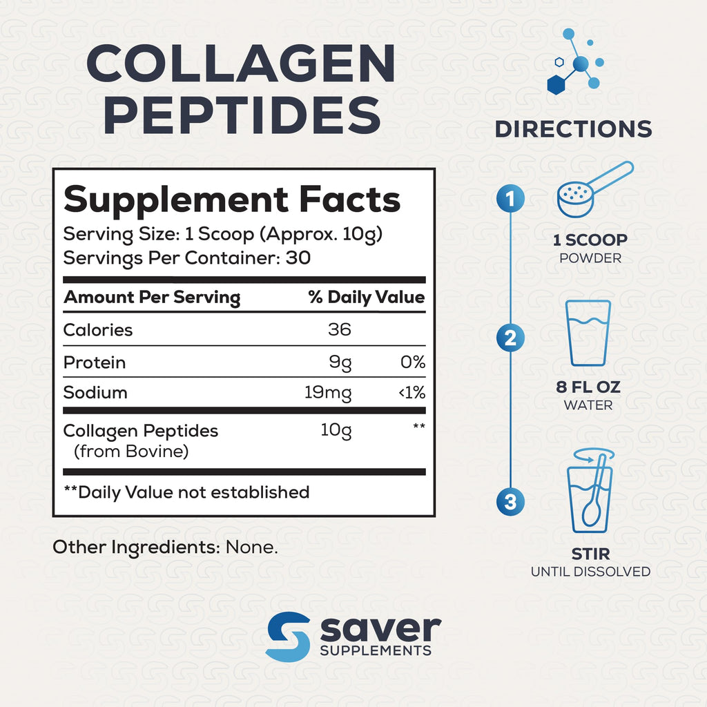 Collagen Peptides Powder, Unflavored, 10.58 oz Y15057