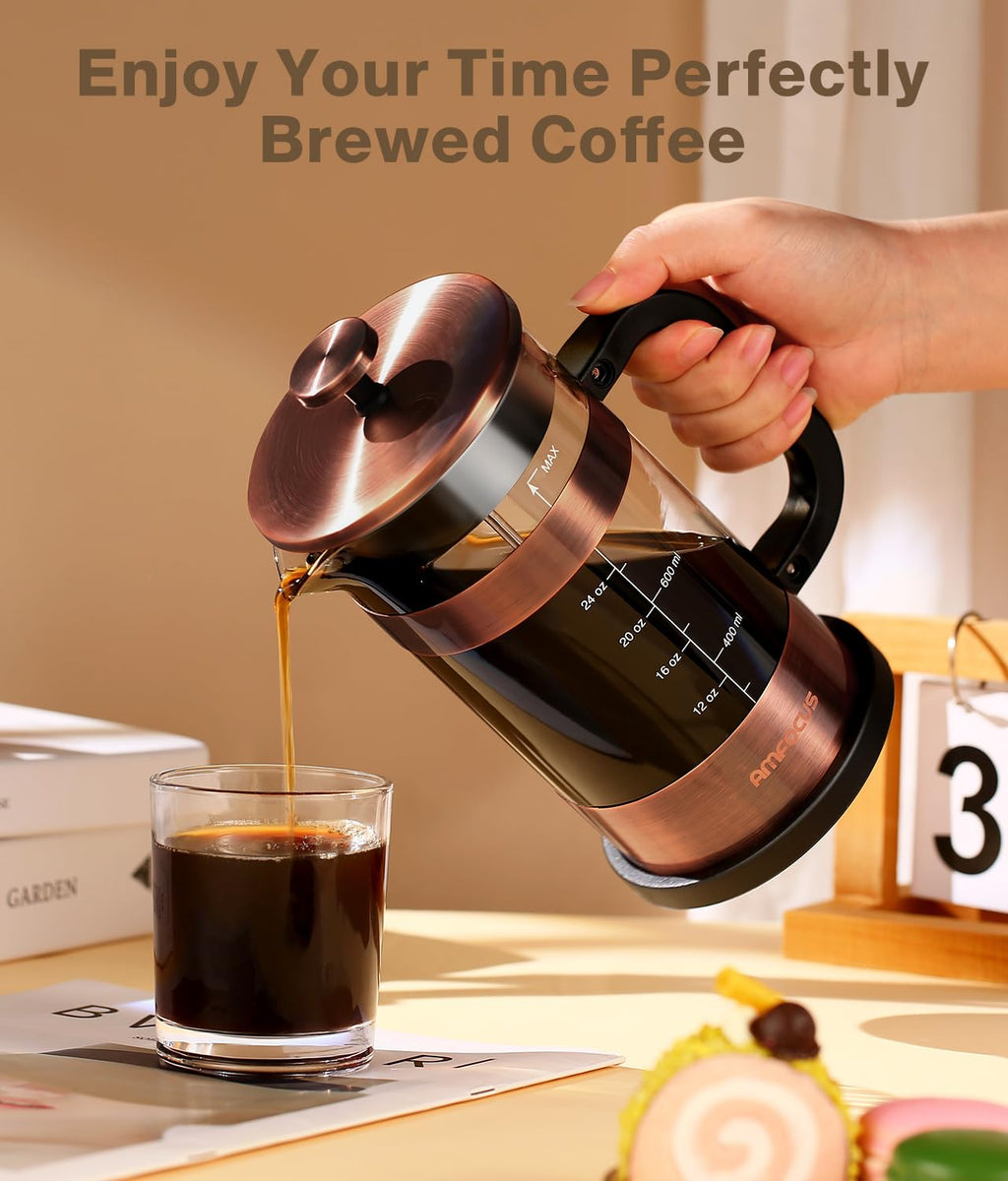 34 Ounce Stainless Steel French Press Coffee Maker N500588