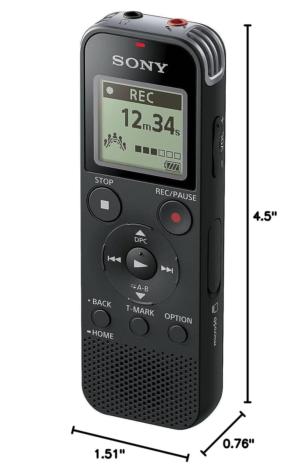 Black Digital Voice Recorder P988
