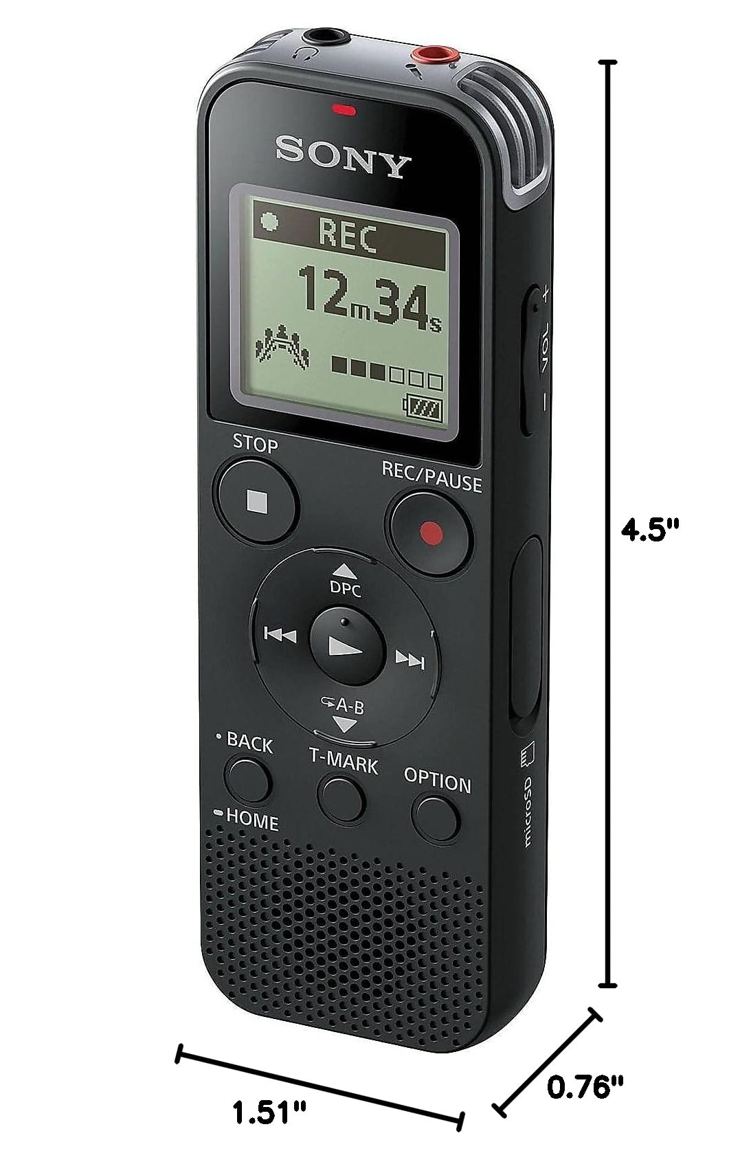 Black Digital Voice Recorder P988