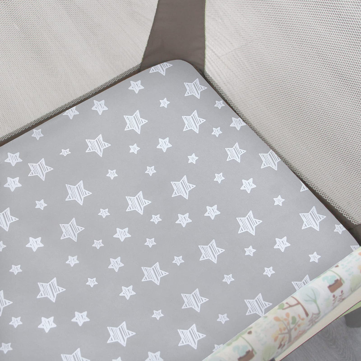 Pack and Play Sheets, Mini Crib Sheets, Stretchy Playard Fitted Sheet C89231