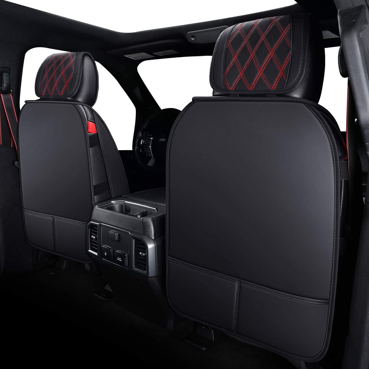 Car Seat Covers Black-Red U57562