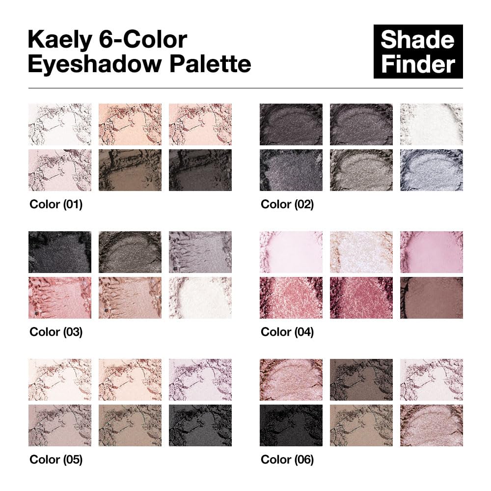 6 Colors Mini Rose Pink Eyeshadow Palette X5201