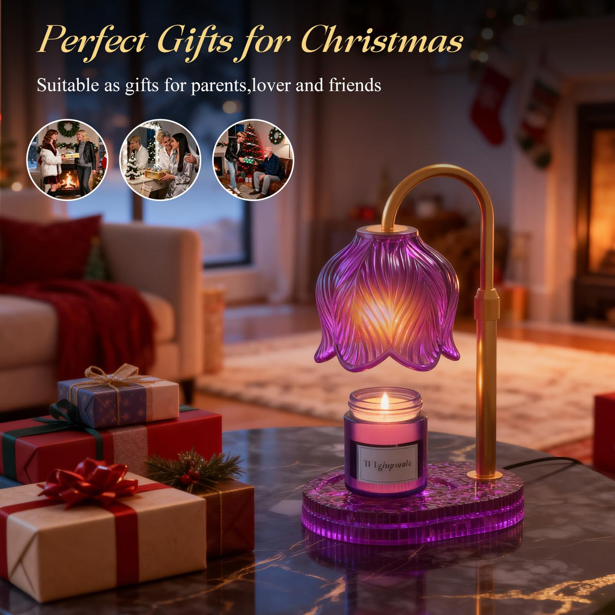 Flower Candle Warmer Lamp with Timer P123