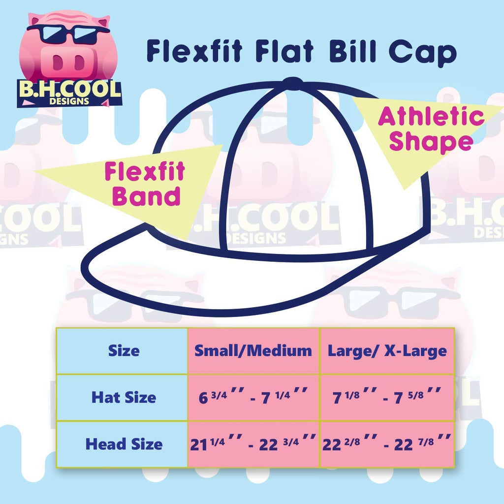 Flat Bill Fitted Hat T337