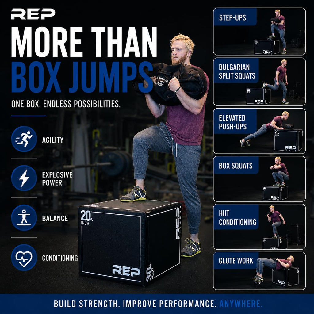 3-in-1 Foam Plyo Box 16" 20" 24" P978