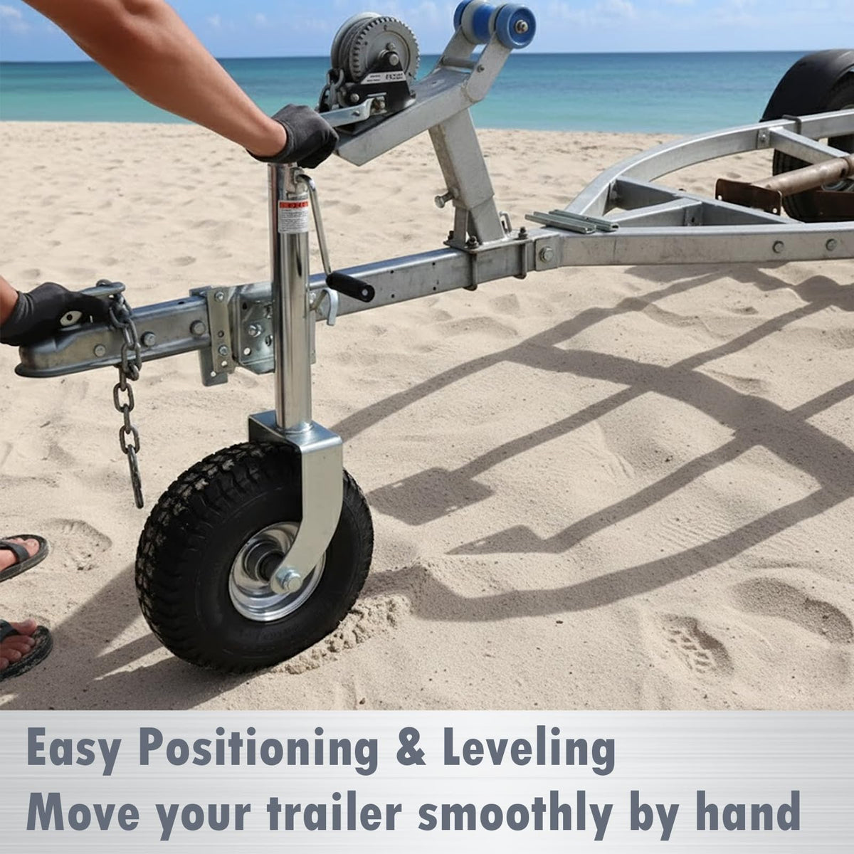 Heavy-Duty Swivel Trailer Tongue Jack 2000 lbs P3989