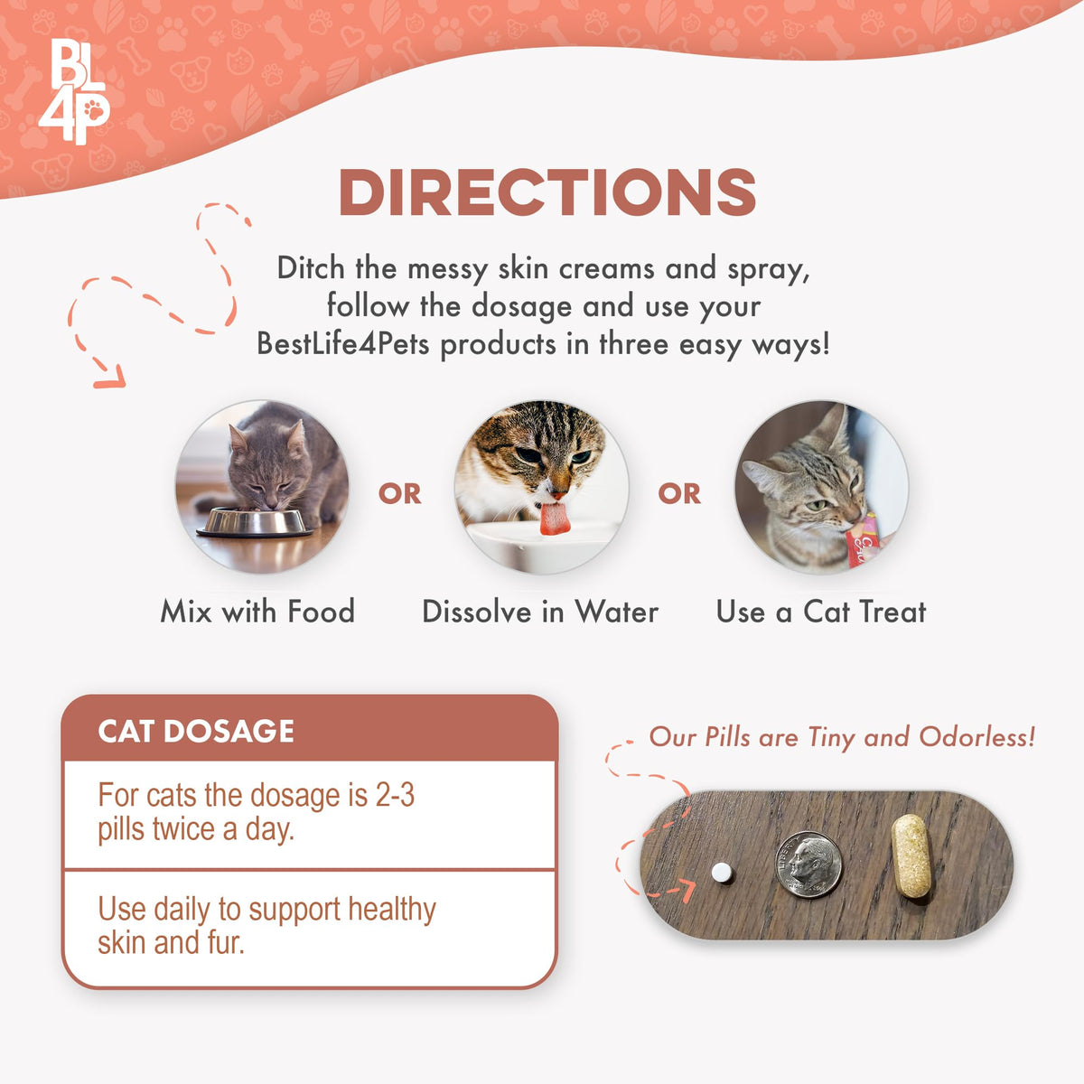Cat Itchy Skin Relief & Hair Loss Treatment 400 Pills I9087