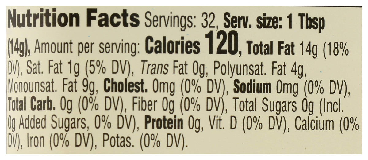 Organic Canola Cooking Oil, 16 Fl Oz (Pack of 2) Q43258