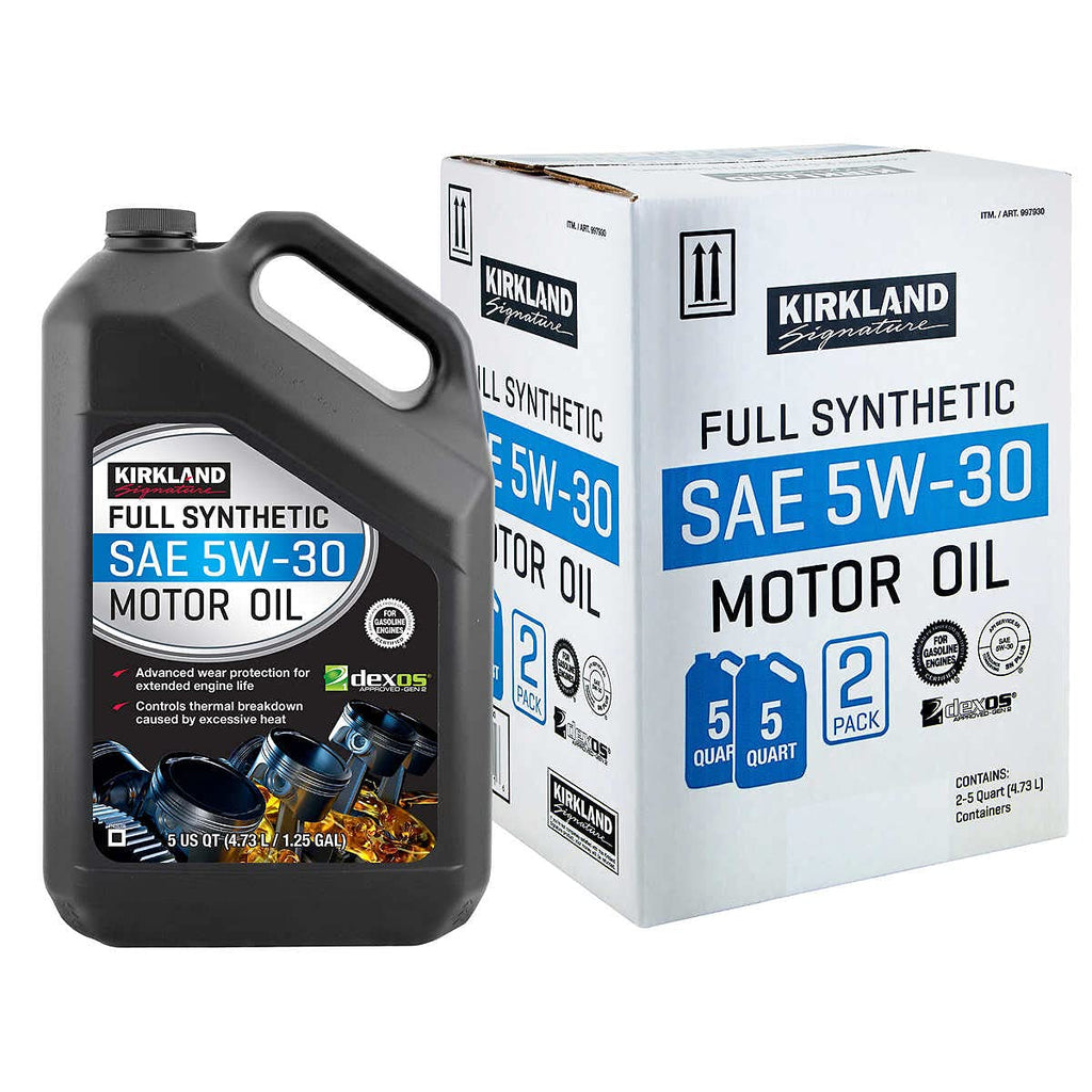 Full Synthetic SAE 5W-30 Motor Oil 5 Quart 2 Pack U23918