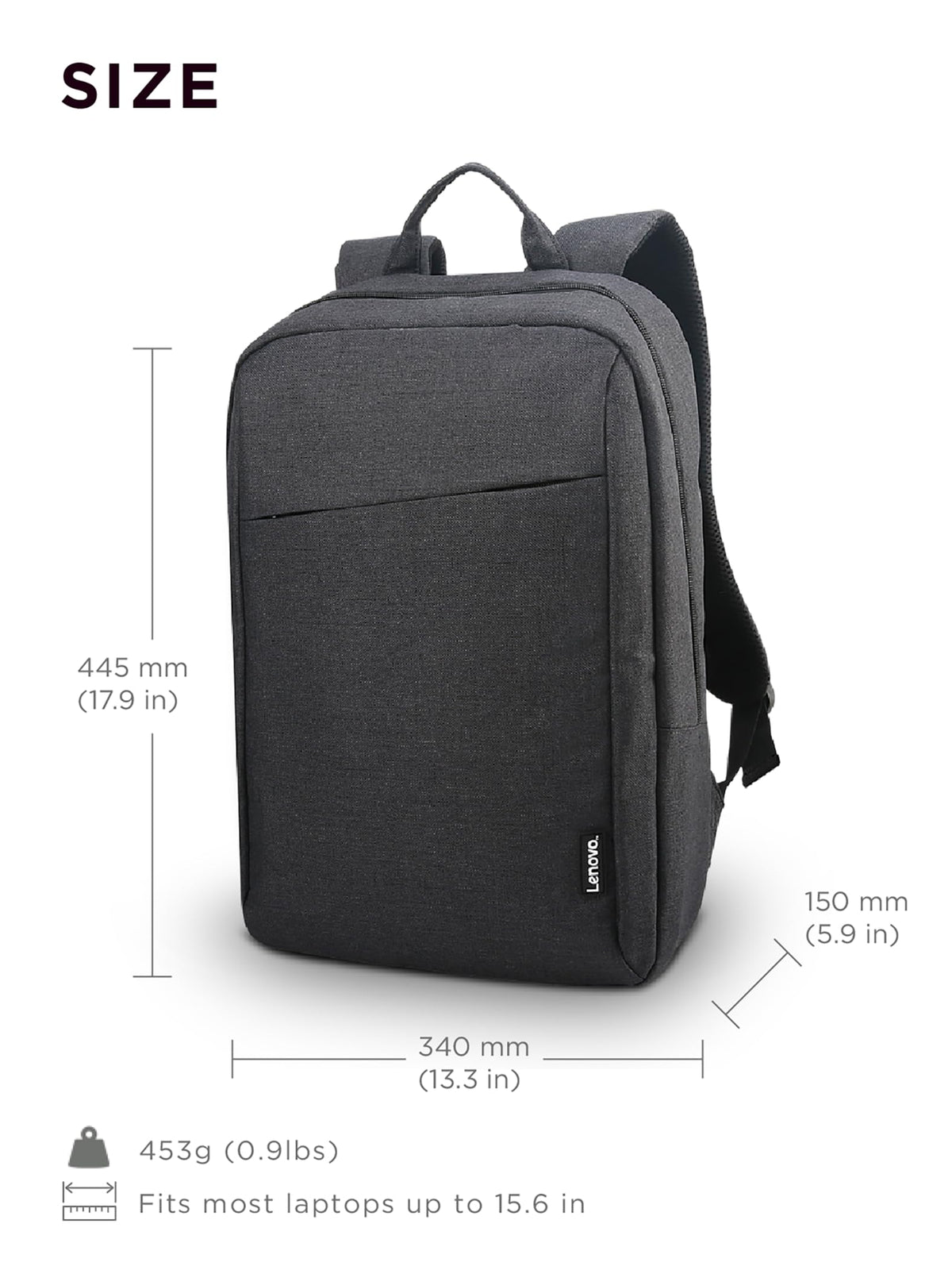 Black 15.6-Inch Laptop Backpack F593407