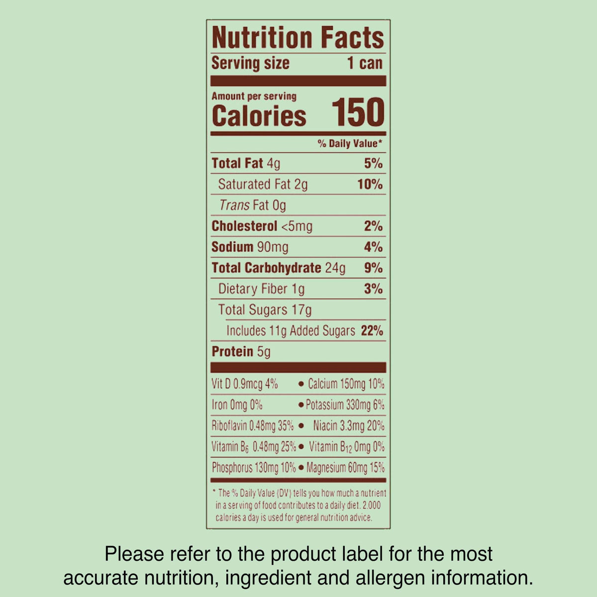 Chocolate Beverage Drink 24 Pack 8 fl oz Cans A25863