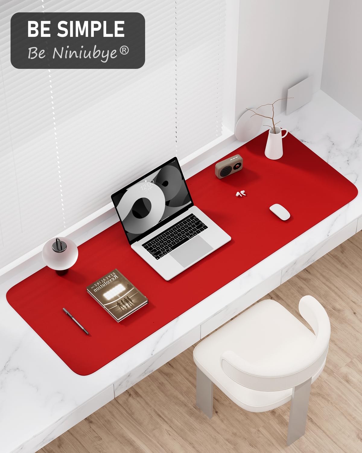 Bright Red Desk Pad R2540
