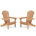 Adirondack Chair Set of 2 Wooden Folding Outdoor Chair R7536