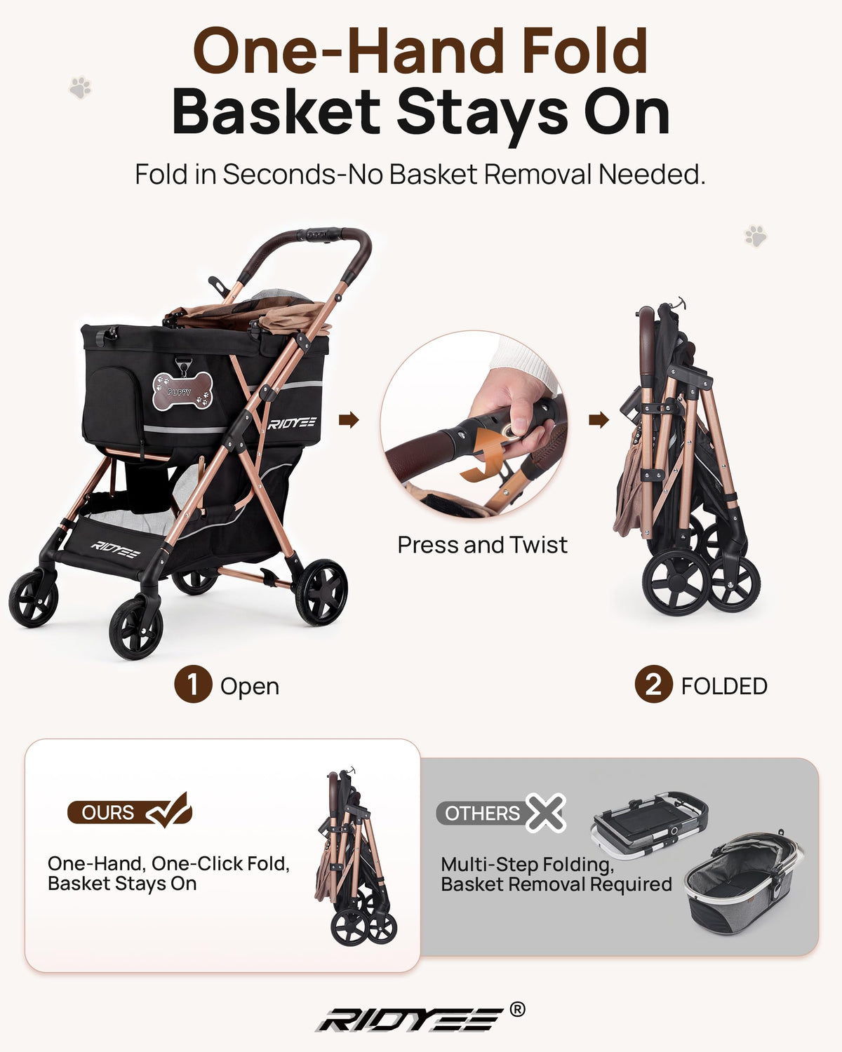 Foldable Dog Stroller F253482