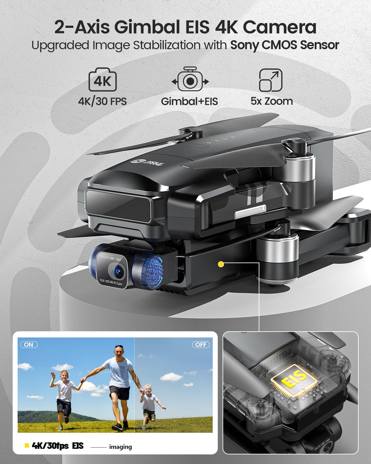 2-Axis Gimbal 4K Camera Drone F140