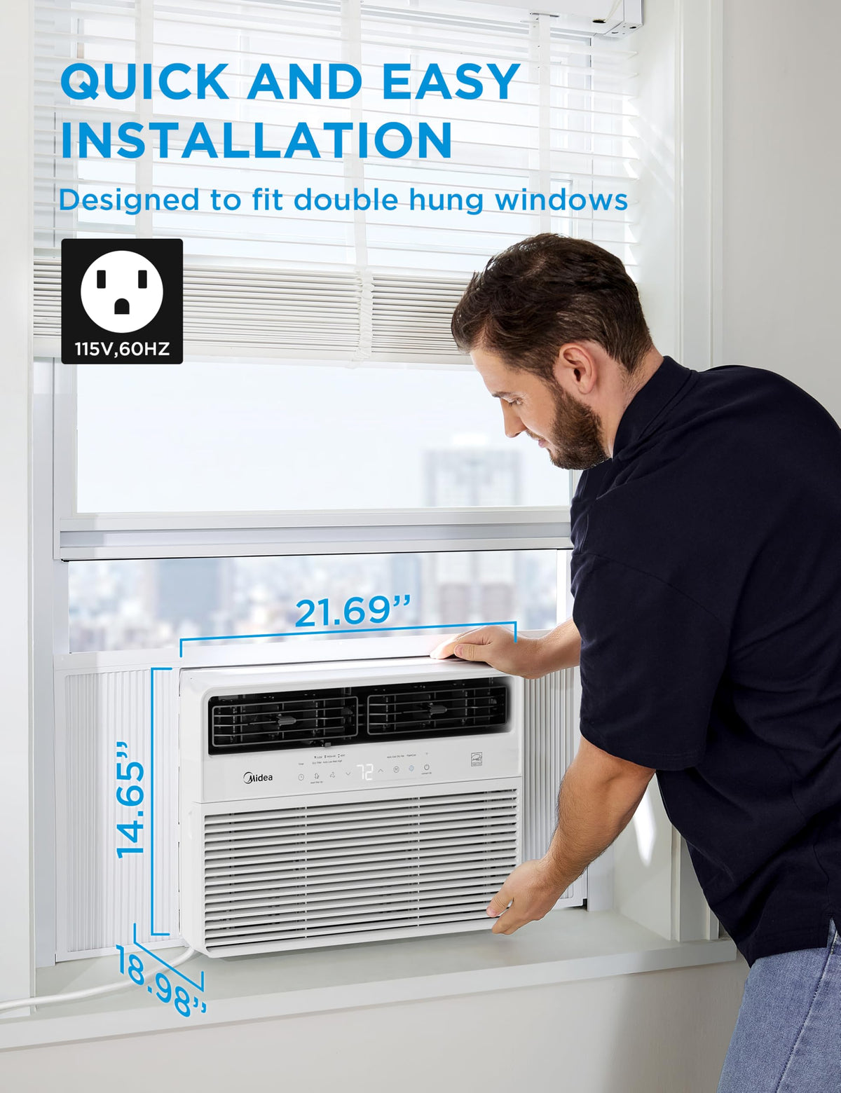 12,000 BTU Smart Inverter Window Air Conditioner S704795