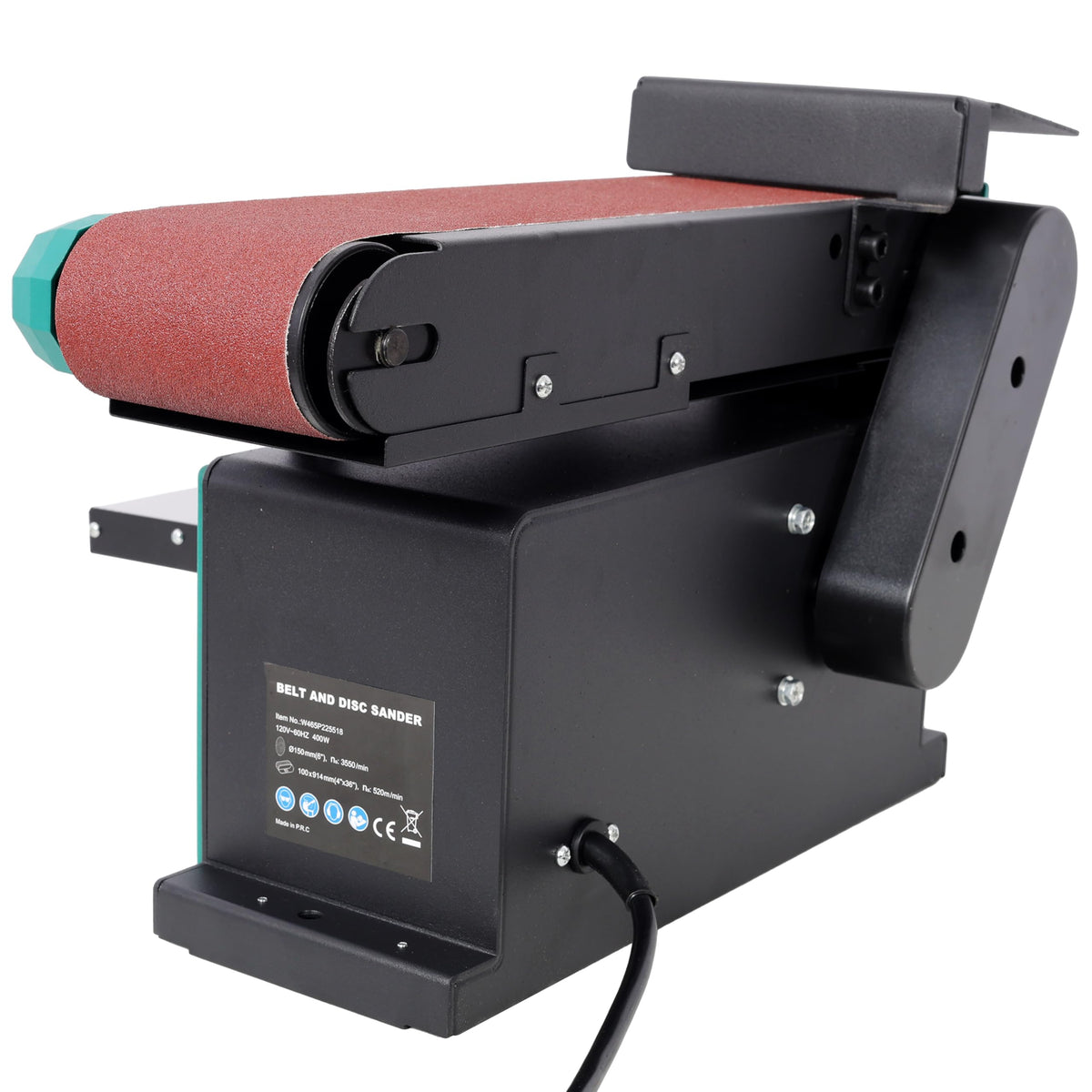 2-in-1 Belt & Disc Sander 4x36" Belt 6" Disc 0-90° Adjustable Tilt 120V H57661