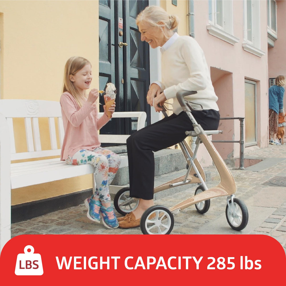 Carbon Ultralight Rollator Walker with Organizer Bag T305