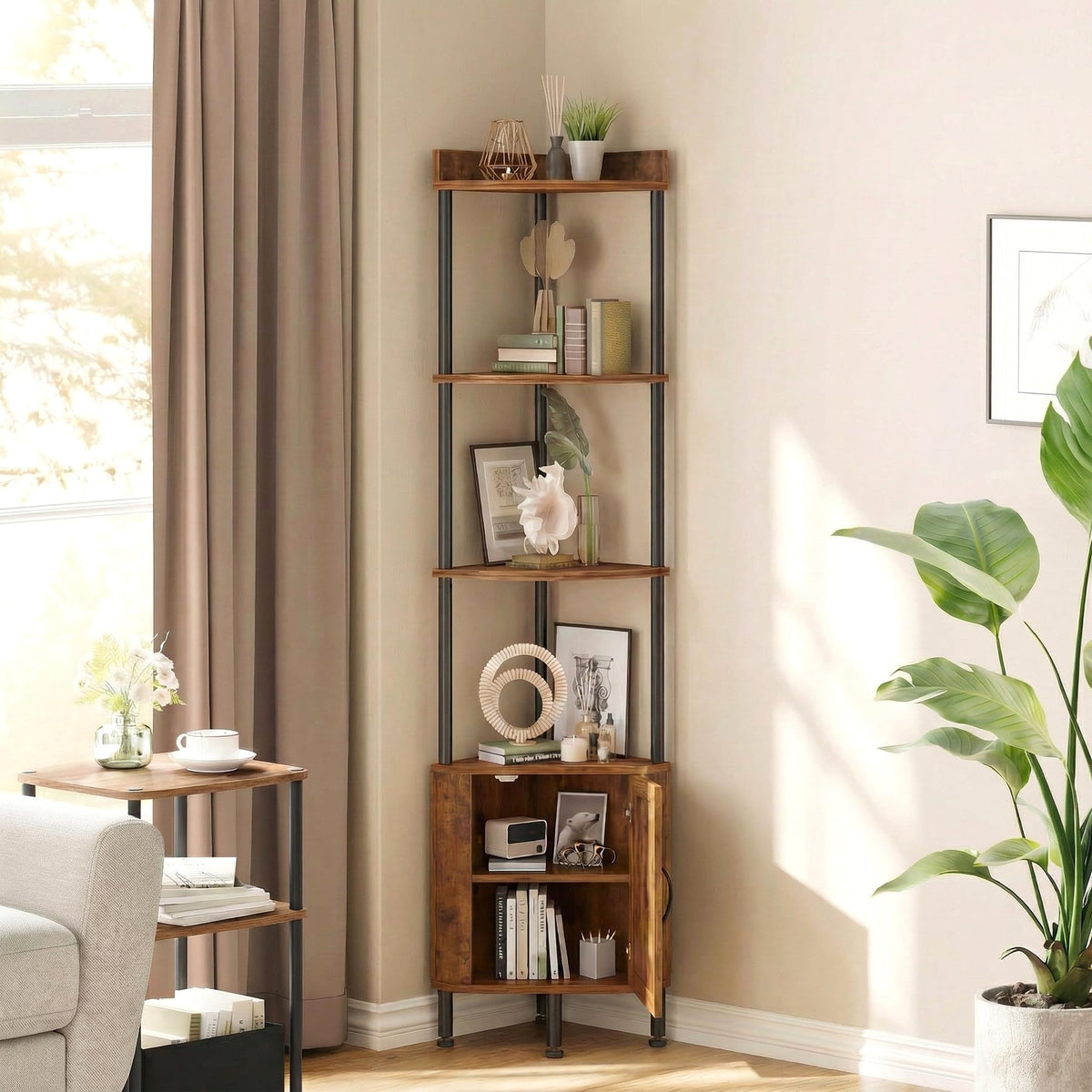 5-Tier Corner Shelf Stand T389