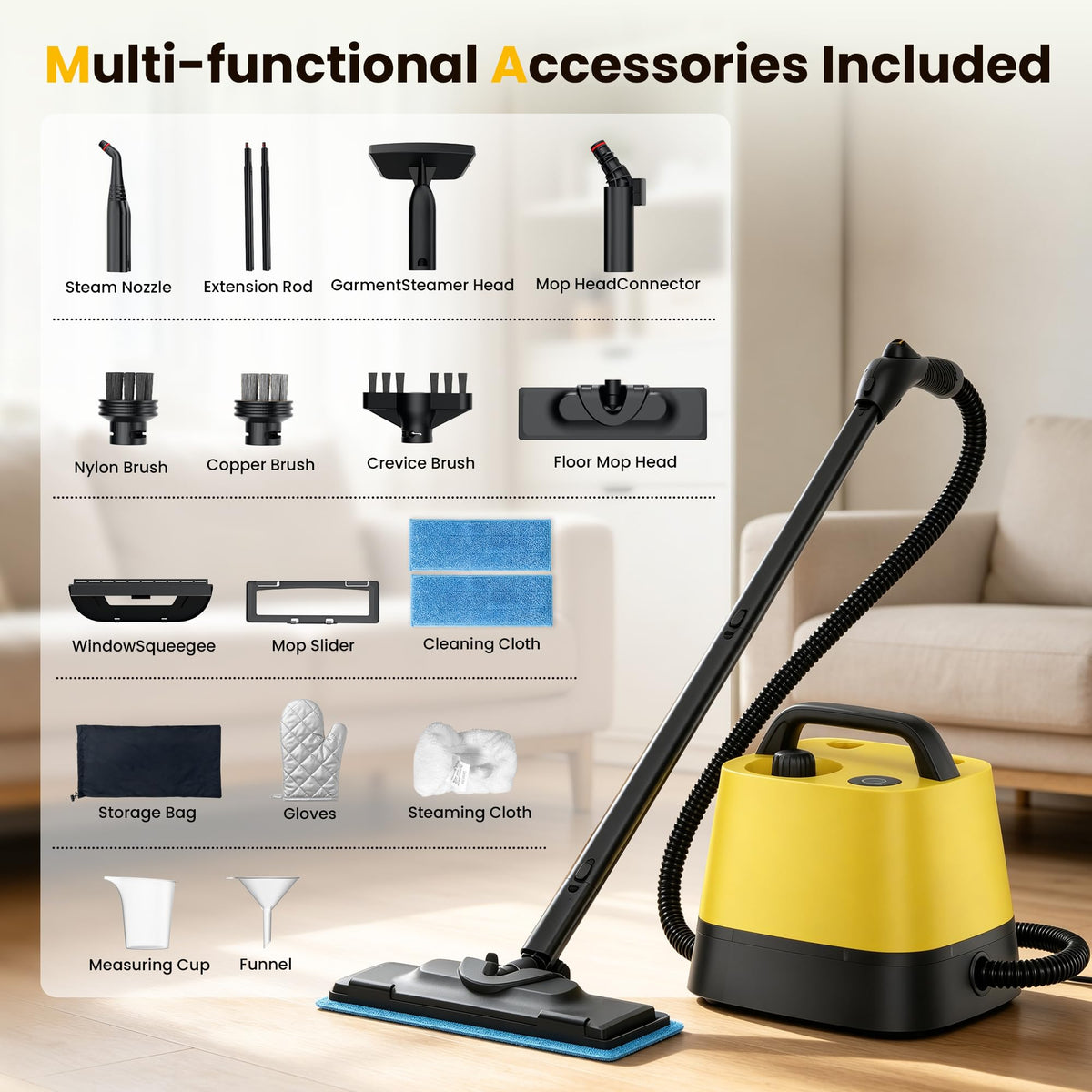 Steam Cleaner with 52oz Tank F133645