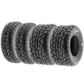 Set of 4 ATV UTV Tires 19x6-10 Front & 18x9.5-8 Rear Tubeless F503891