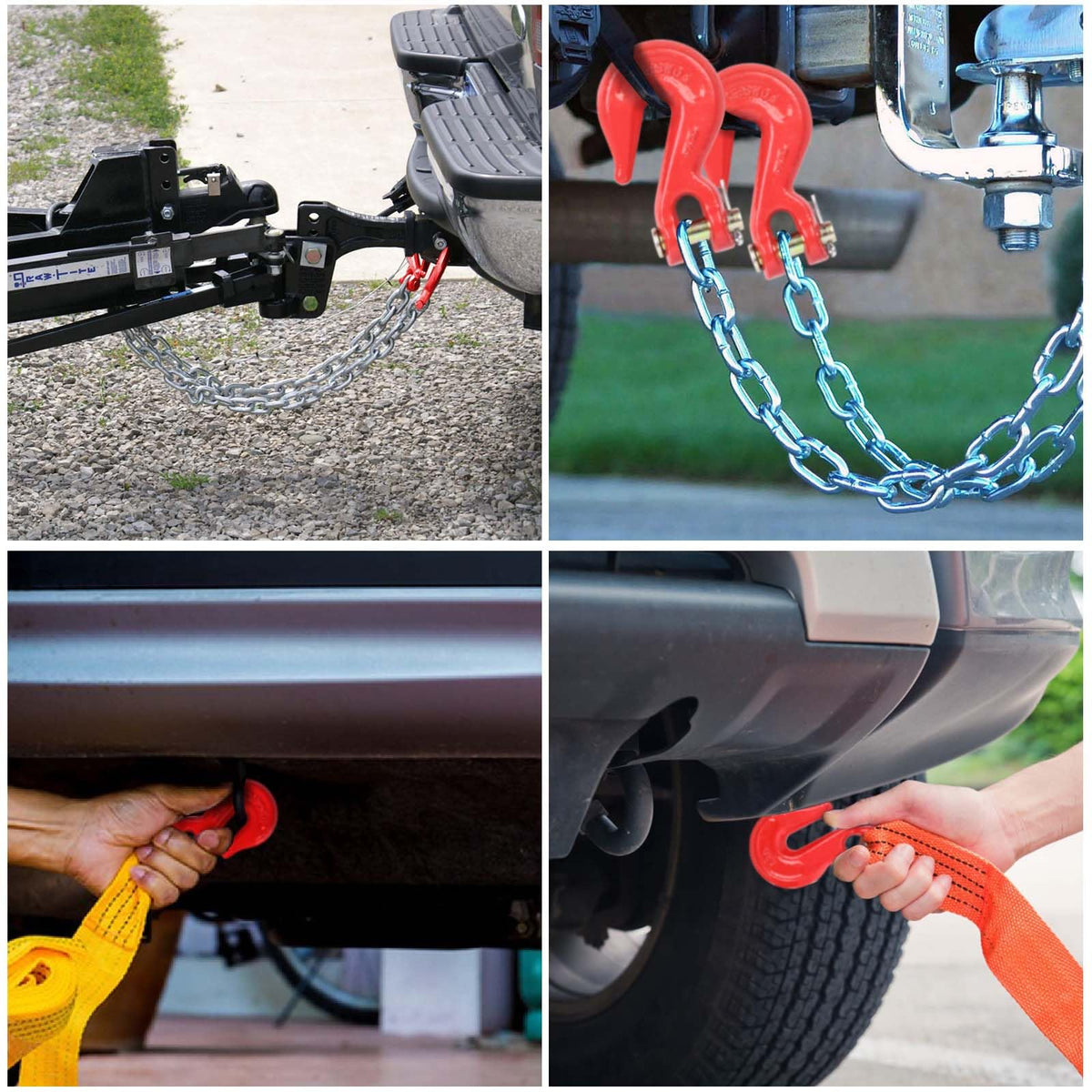 3/8'' Red Powder Coating Grade 80 Clevis Grab Hook D609