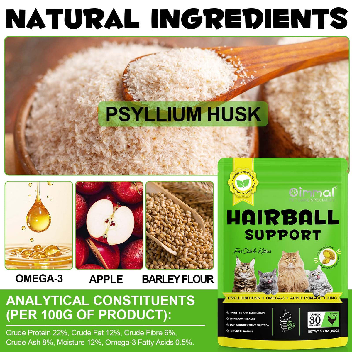 Chicken Flavor Hairball Support Chews L446