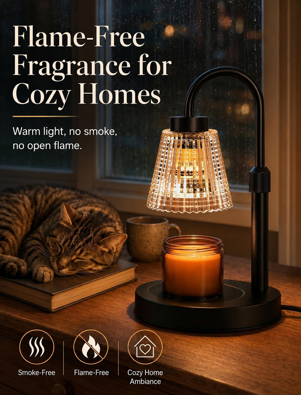 Candle Warmer Lamp with Timer and Dimmer C526