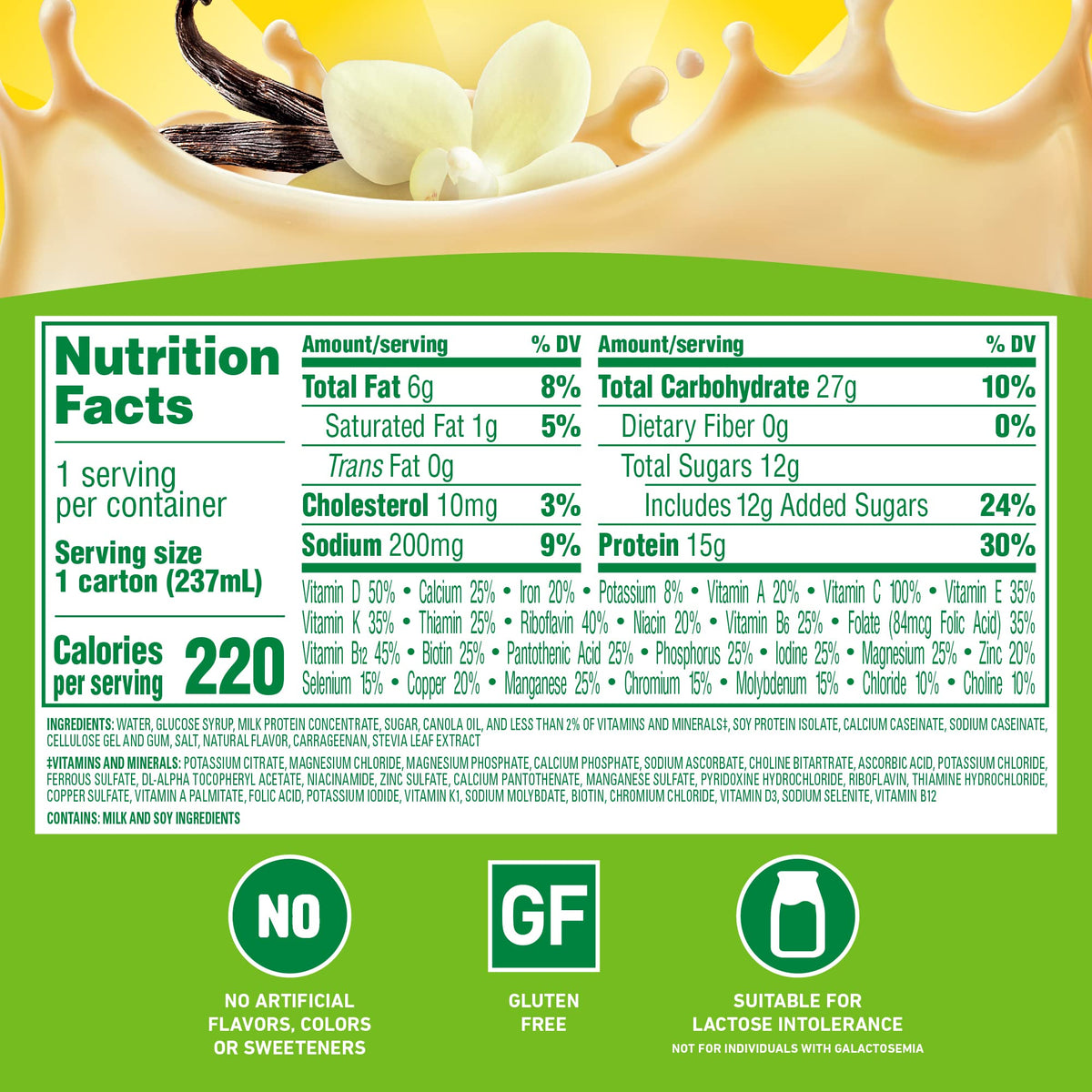 Vanilla High Protein Ready-to-Drink 24 pk P858