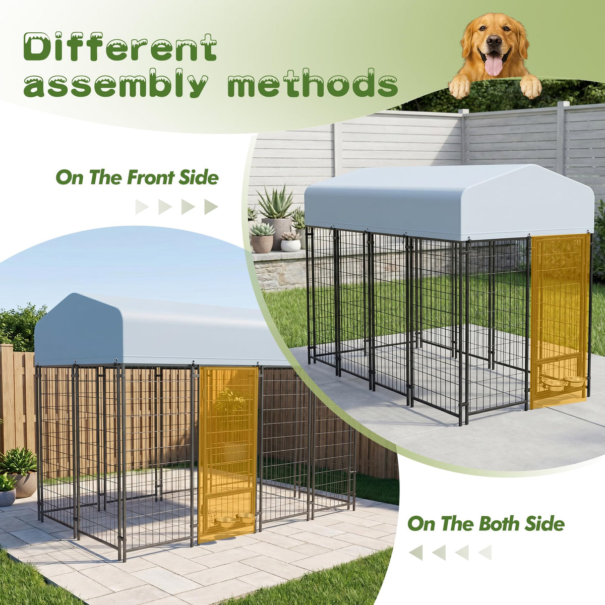 8x4x6 FT Dog Kennel H706