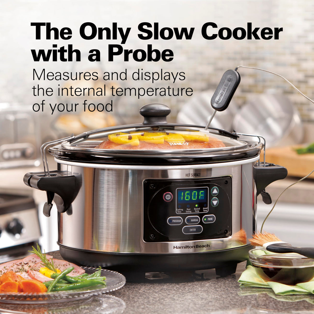 Portable 6 Quart Programmable Slow Cooker E8545