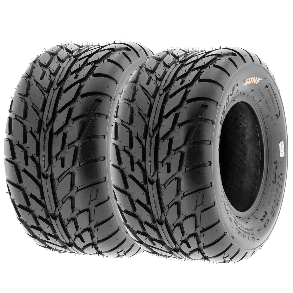 Set of 4 ATV UTV Tires 19x6-10 Front & 18x9.5-8 Rear Tubeless F503891