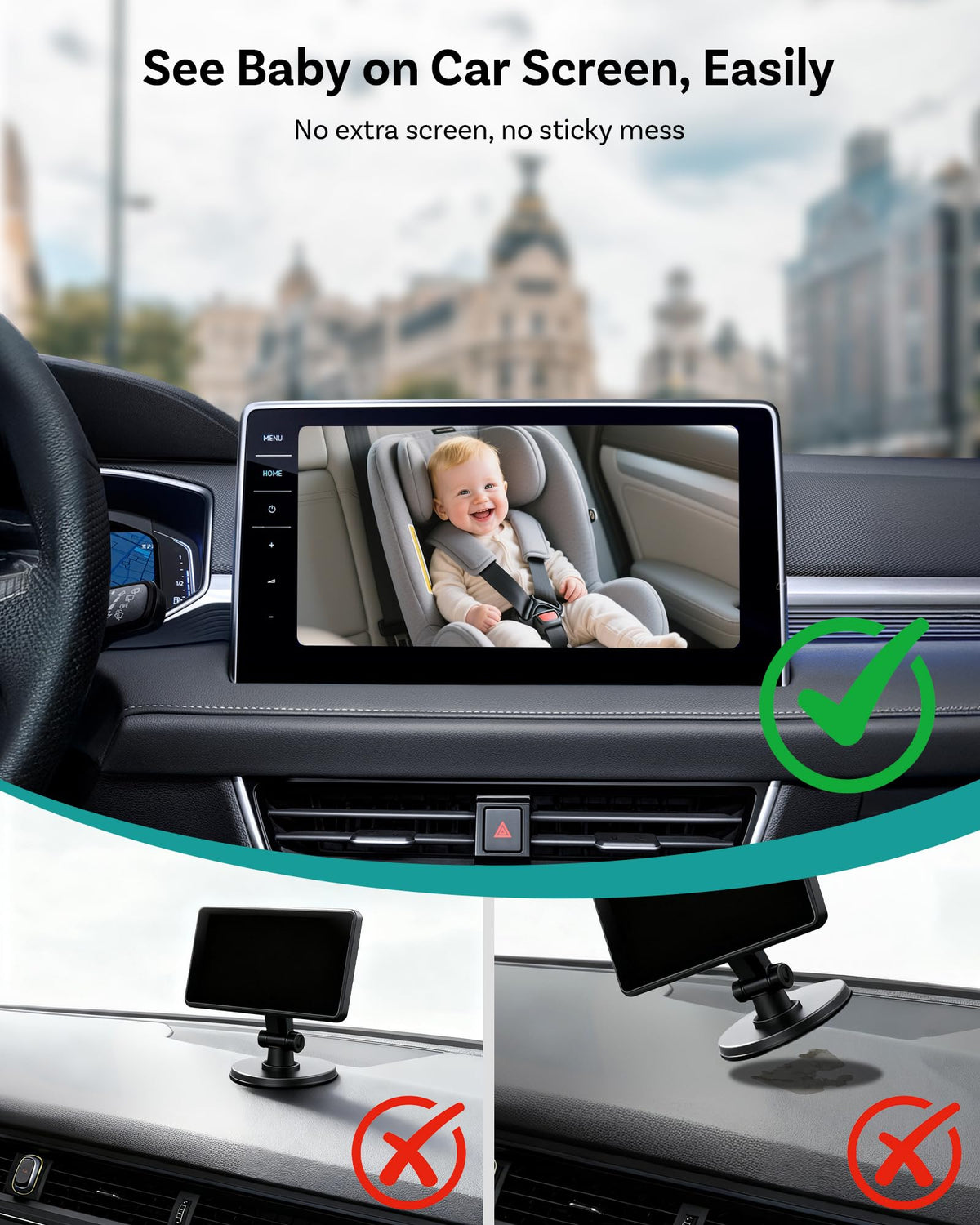 Baby Car Camera with HD Night Vision D70539