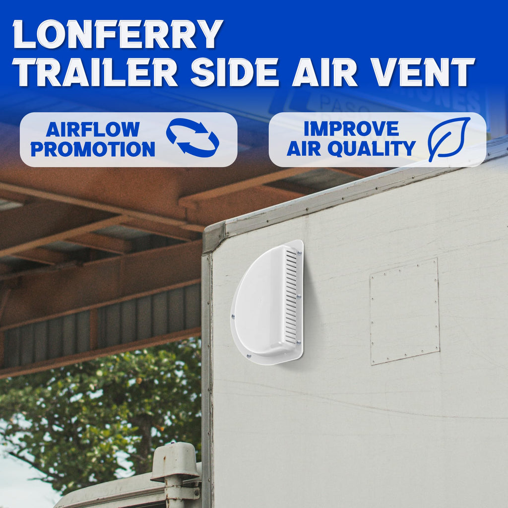 Trailer RV Sidewall Exhaust Vent Fan Kit with Cover, 2 Pack R19279