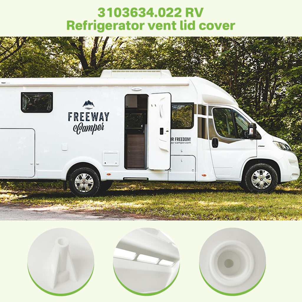 RV Refrigerator Vent Lid Cover Replacement W5202