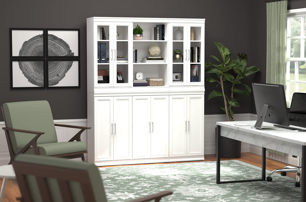 White Modular Storage Shelf Unit with 3 Shelves K657002