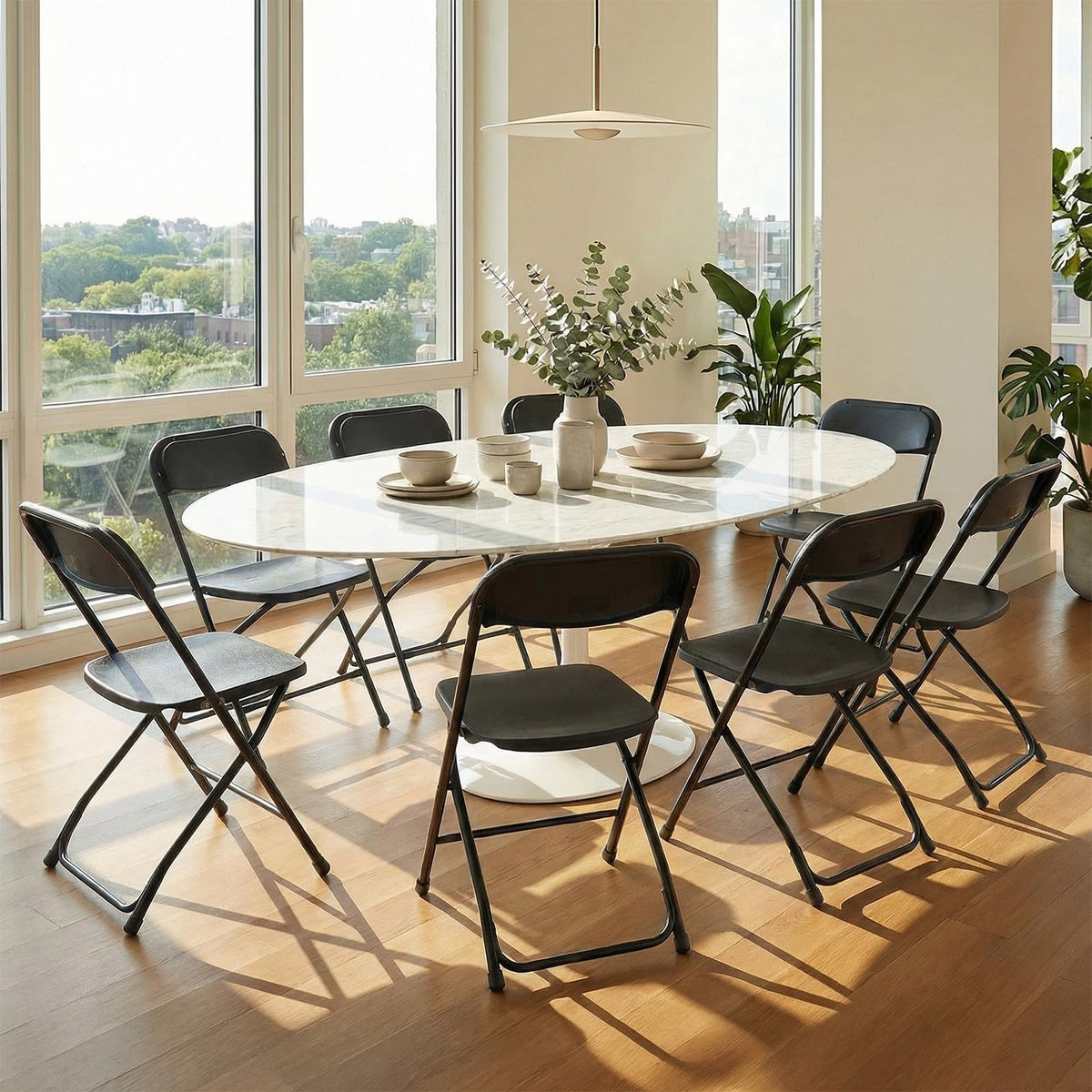 Plastic Folding Chairs 10 Pack K48597