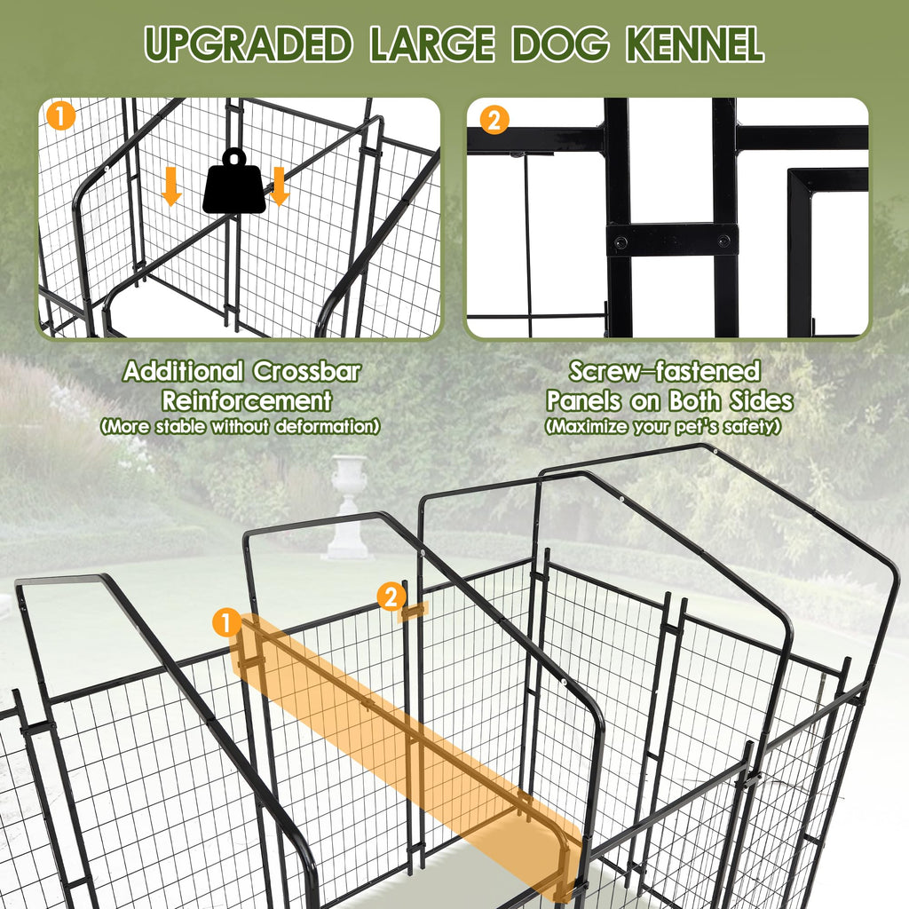 8x4x6 FT Dog Kennel H706