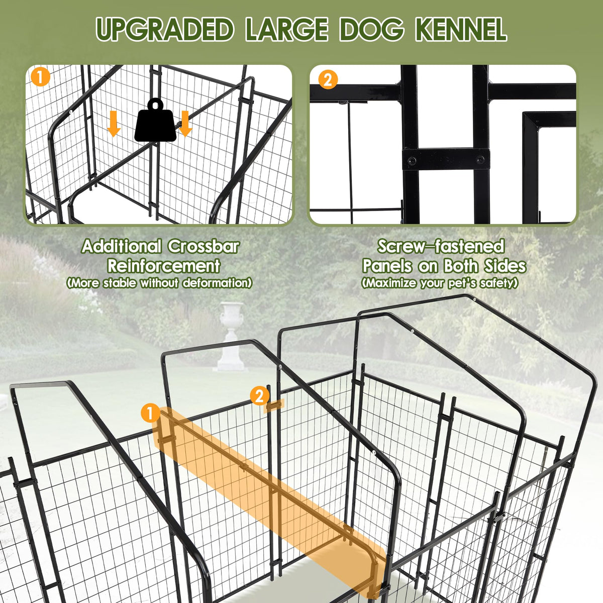 8x4x6 FT Dog Kennel H706