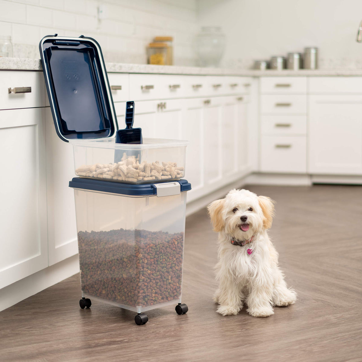 33qt + 12qt Airtight Pet Food Storage Container Combo with Scoop S977