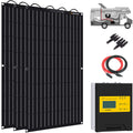 300 Watts 12 Volts ETFE Flexible Monocrystalline Solar Panels with 30A MPPT Charge Controller O731